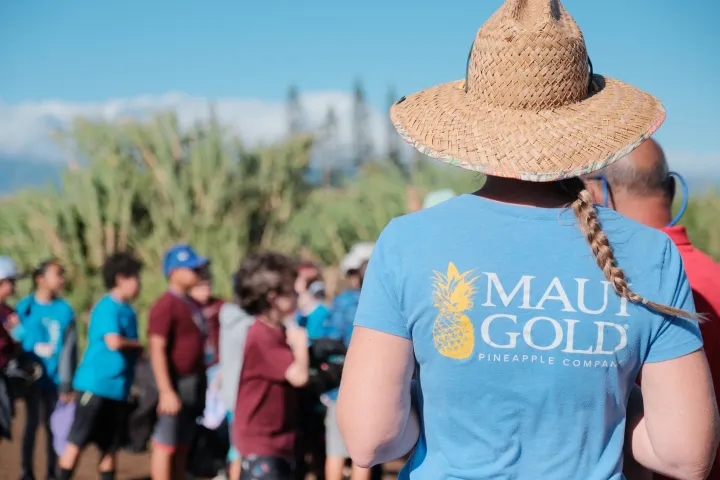 a person wearing a hat